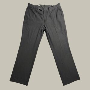 Unlisted Dress Pants Mens 34x29 Kenneth Cole Charcoal Grey Textured Flat Front